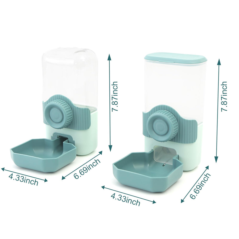 Chebet gravity feeder blue inside cage installation supports versatile pet setups.