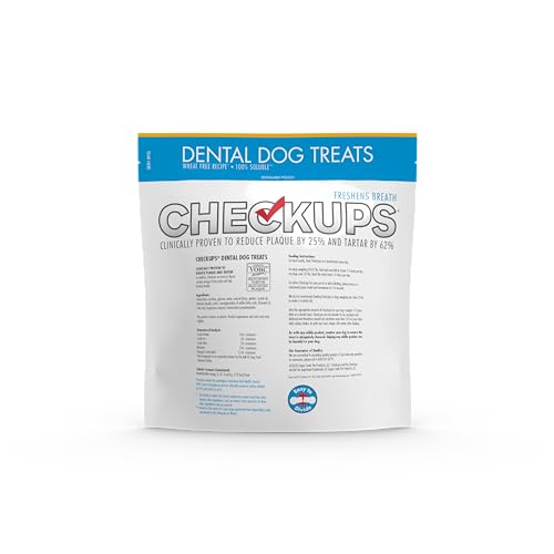 Checkups Dental Dog Treats close-up showing pliable chew texture for cleaning