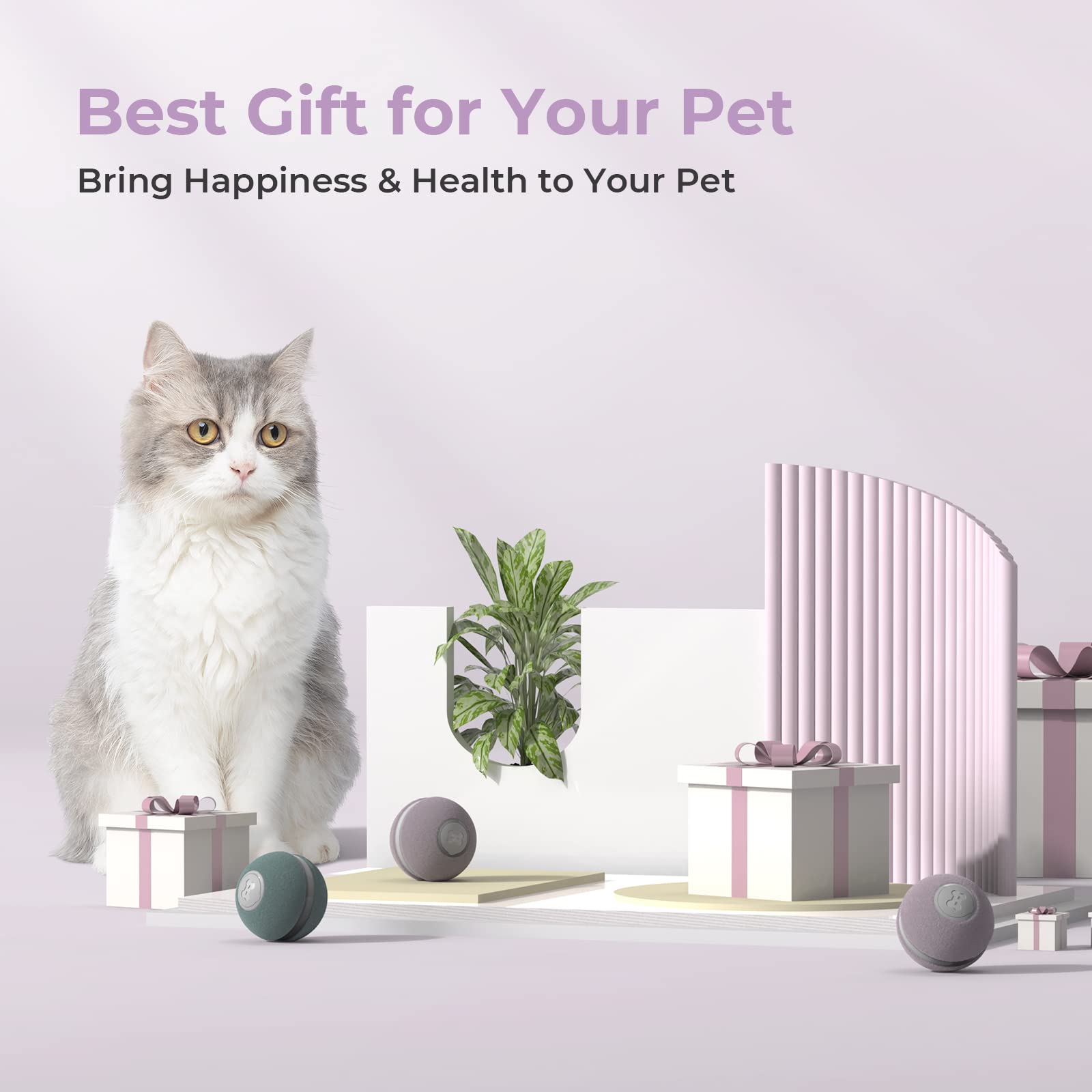 Cheerble Cat Ball Toy auto-rest-cycle supports balanced play sessions