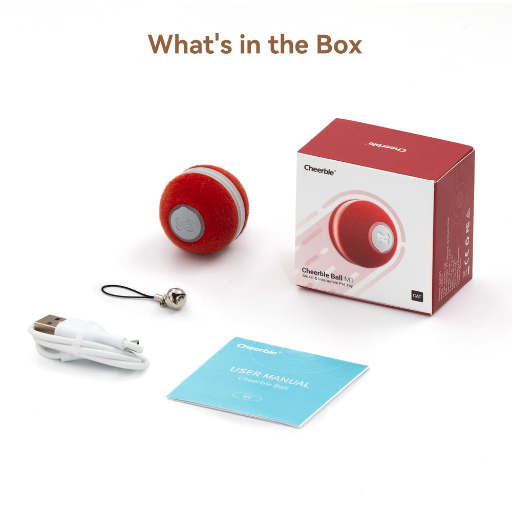 Cheerble red cat ball makes a thoughtful gift idea for cat owners