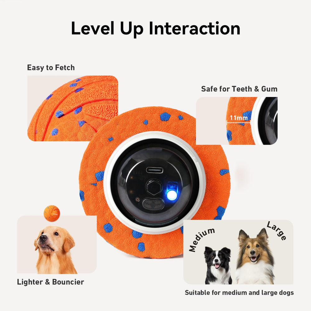 Cheerble Wicked Ball AIR durable chew-proof shell stands up to lively chewers.