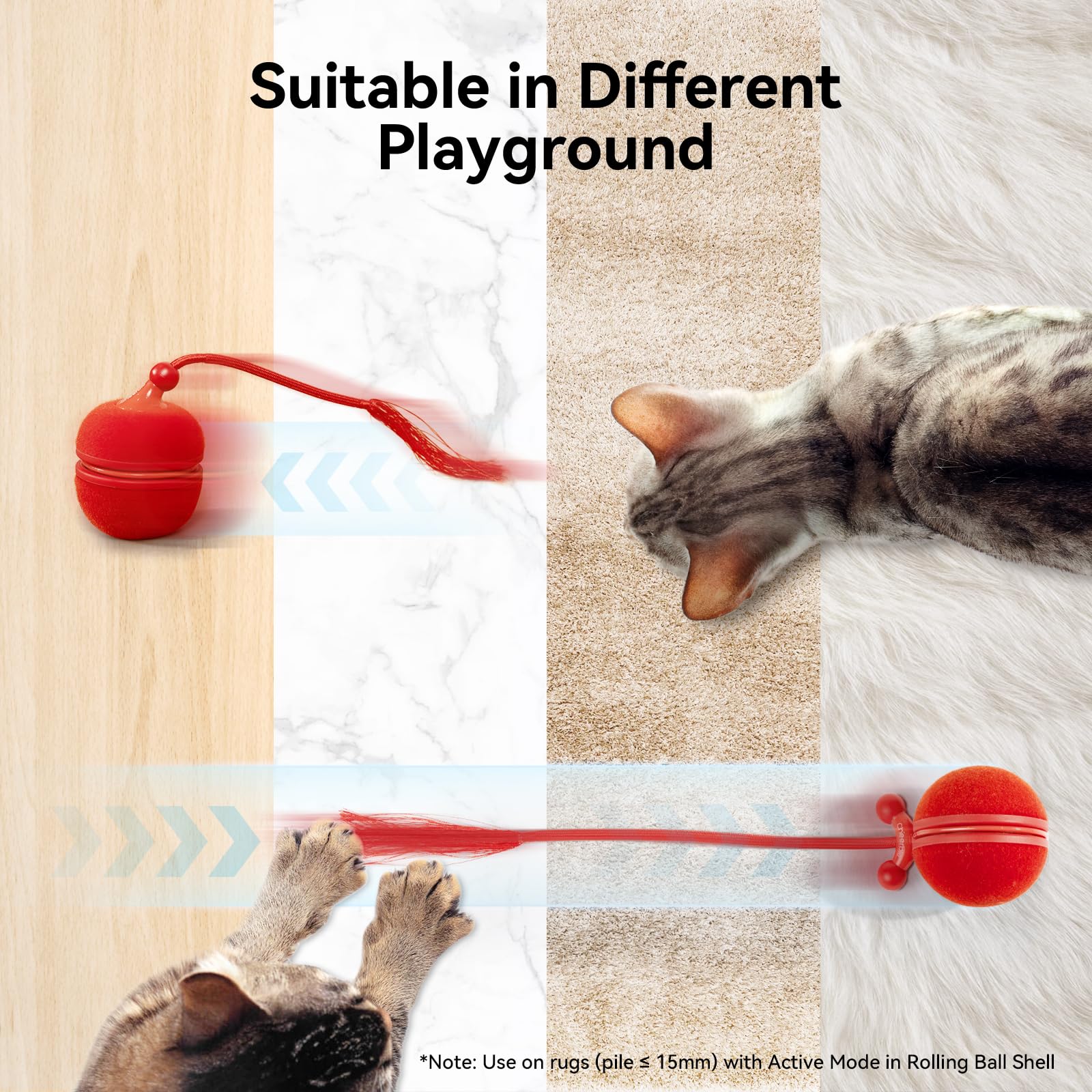 Cheerble Wicked Ball Duo2 red color fits modern homes