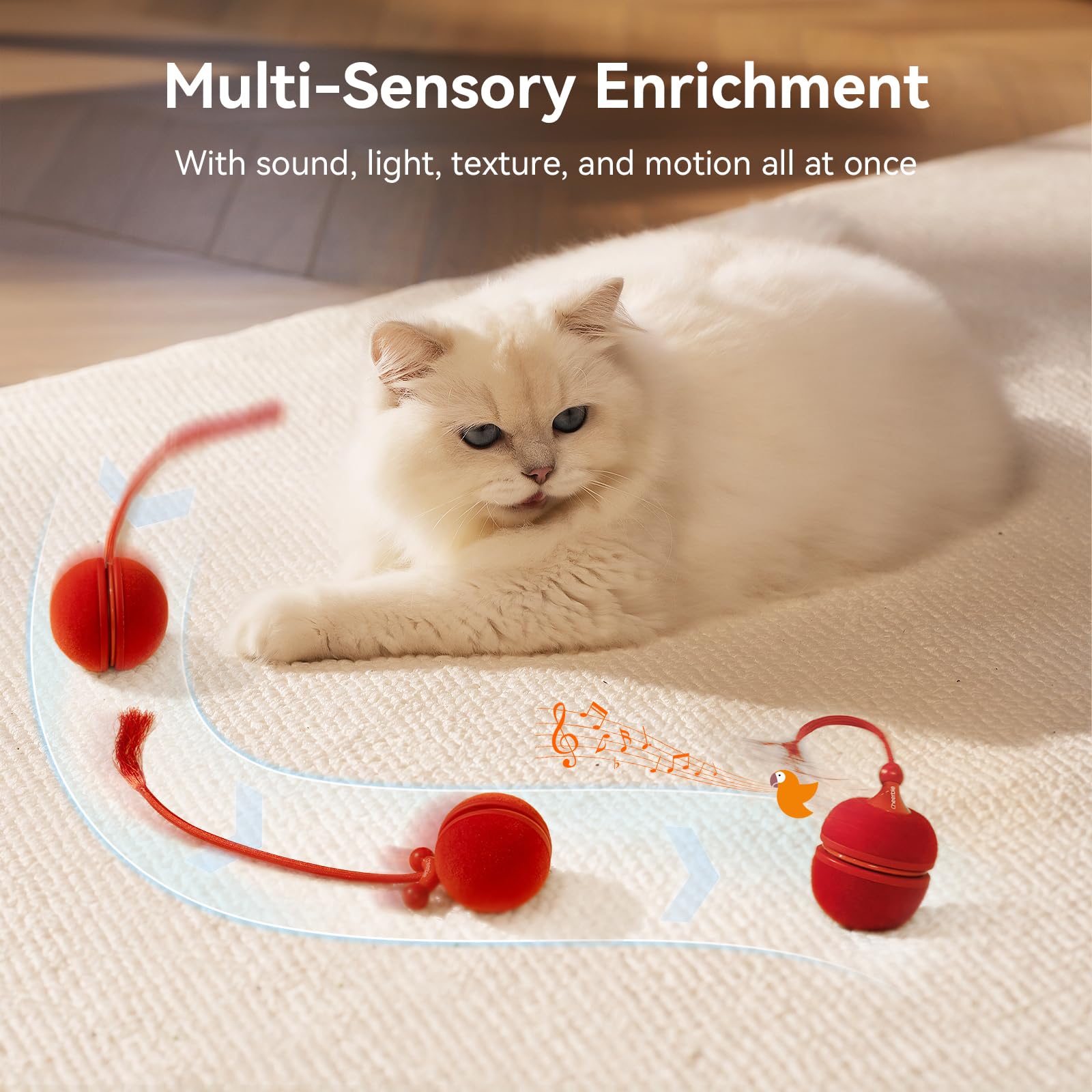Cheerble Wicked Ball Duo2 rechargeable smooth fur texture for grip