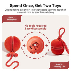 Cheerble Wicked Ball Duo2 spinning top shell engages solo play