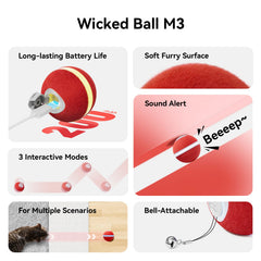 Cheerble Wicked Ball M3 in action on hard floors demonstrates unpredictable bionic movement.