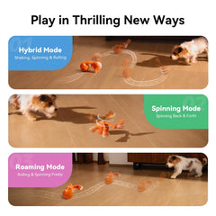 Cheerble Wicked Ball Rolly rope attachment enables customizable grip for interactive fetch