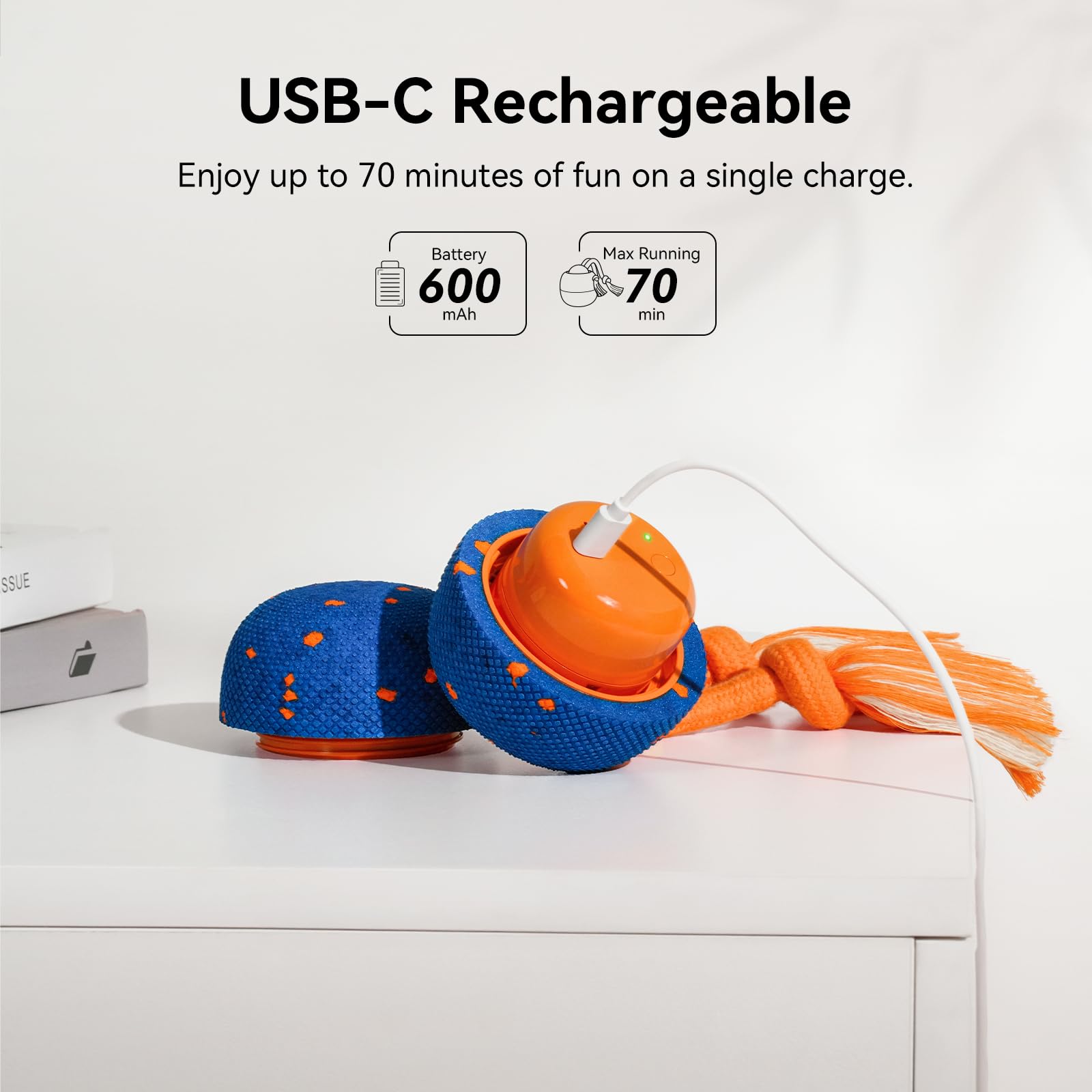 Cheerble Wicked Ball Rolly outer shell removal for quick hygienic refresh.