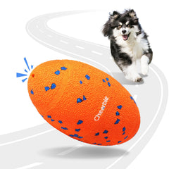 Cheerble Wicked Rugby rolls smoothly for calm indoor play and chase.