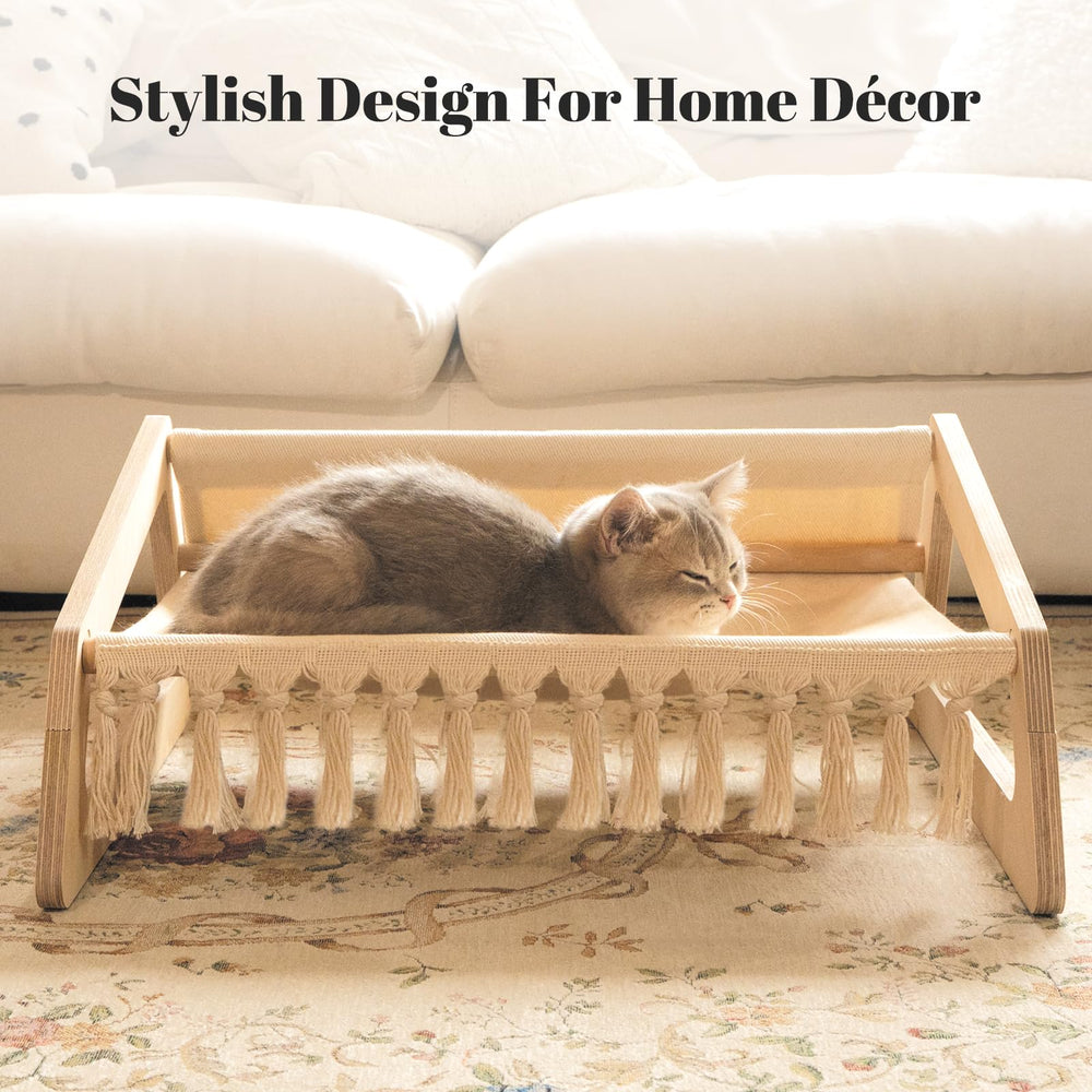 CHEERHOME PETS Cat Hammock Bed cotton cushion promotes breathability and comfy naps.