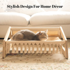 CHEERHOME PETS Cat Hammock Bed cotton cushion promotes breathability and comfy naps.