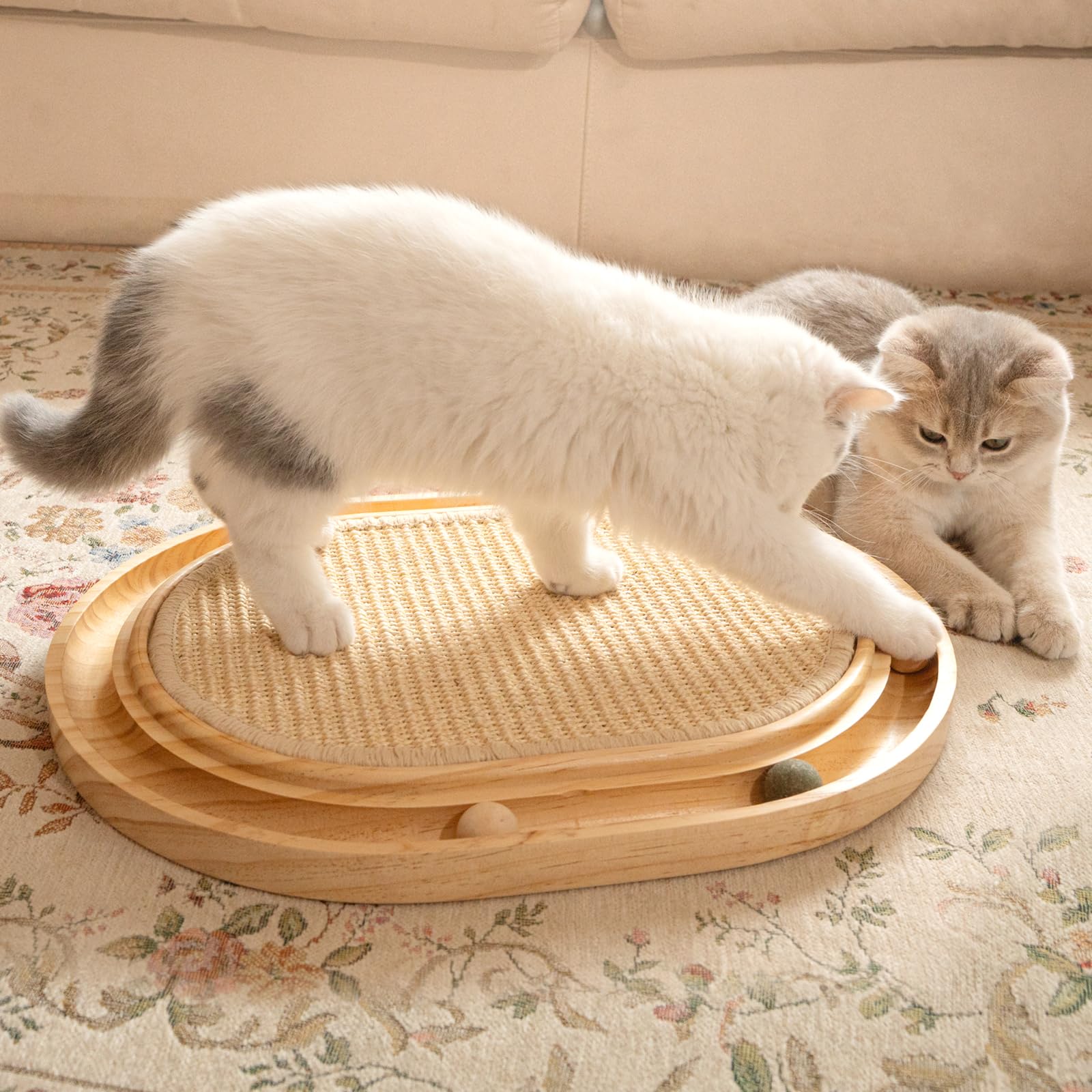 CHEERHOME PETS catnip ball close-up emphasizes scent-powered engagement.
