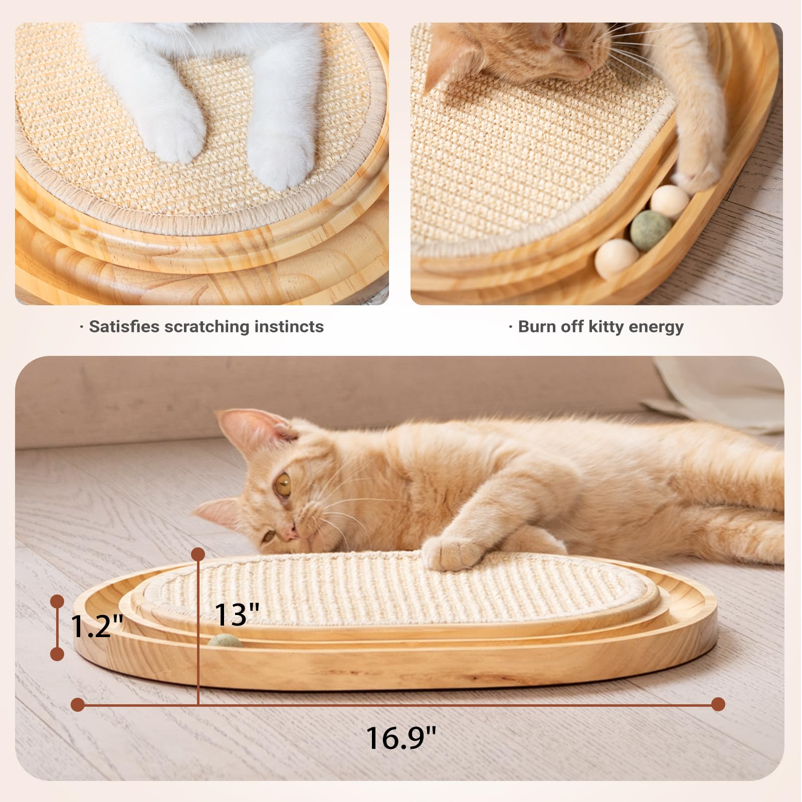 CHEERHOME PETS catnip ball track invites sniff-and-pounce engagement.