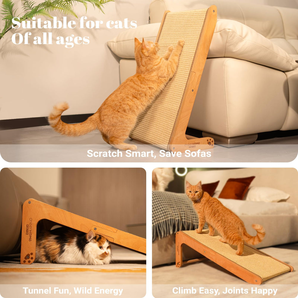 CHEERHOME PETS central hollow space invites exploration and play while scratching