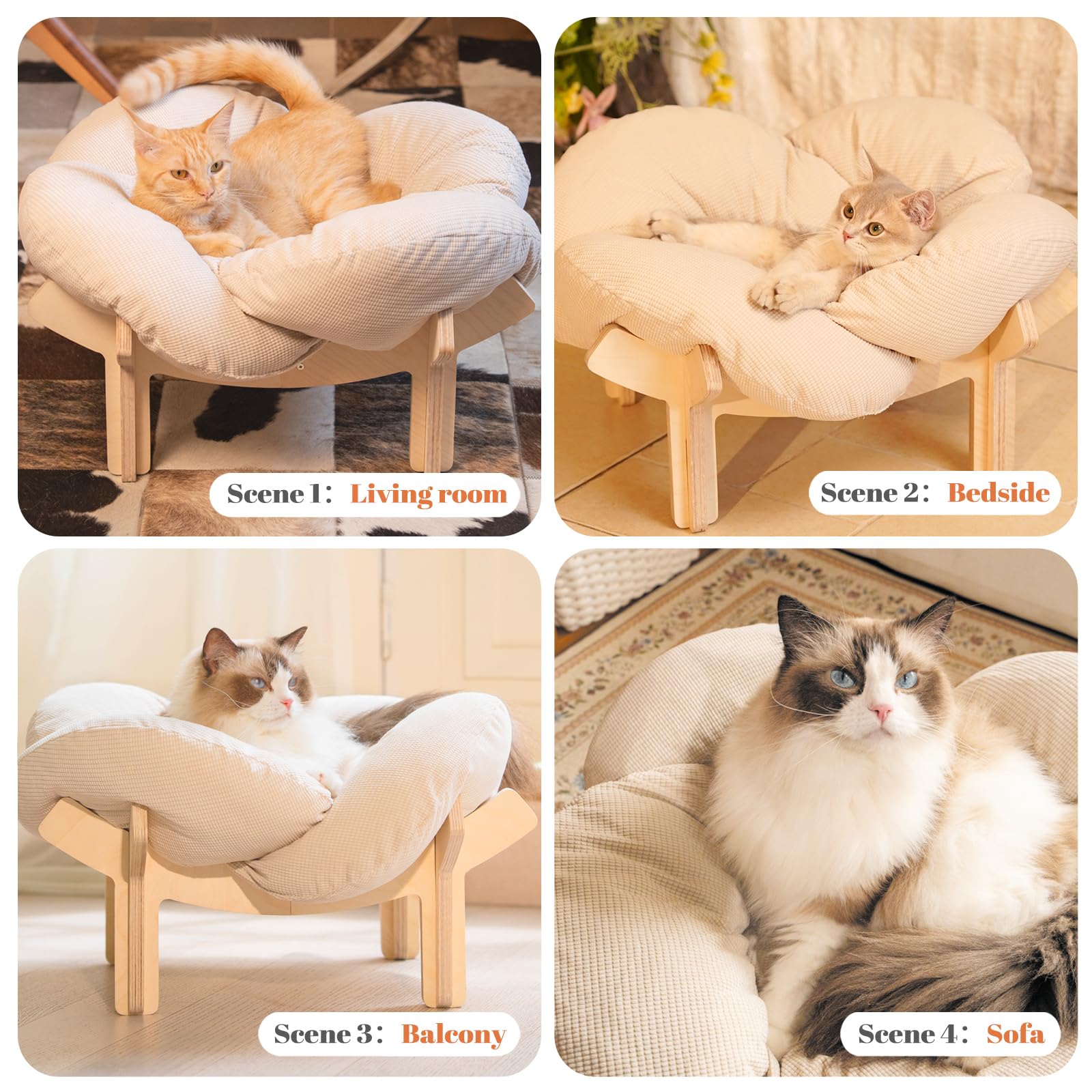 CHEERHOME PETS cushion fully expands after unpacking for comfort.