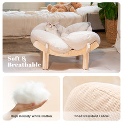 CHEERHOME PETS elevated design promotes airflow for dry, comfortable lounging.