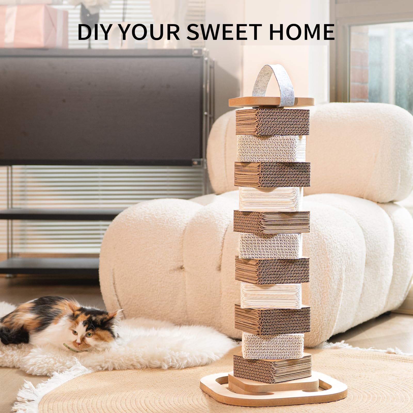CHEERHOME PETS indoor scratching solution supports safe, satisfying play
