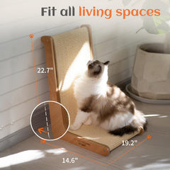 CHEERHOME PETS sisal cat scratcher 100-percent sisal mat promotes natural scratching and low shedding.