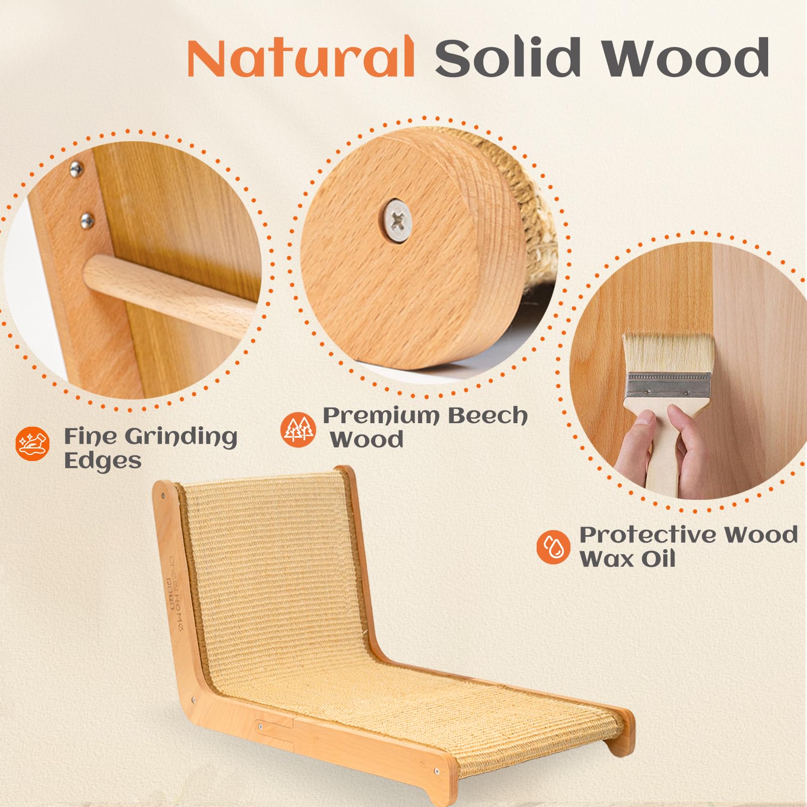 CHEERHOME PETS sisal cat scratcher easy-installation-tutorial promotes quick setup and minimal fuss.