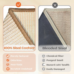 CHEERHOME PETS sisal cat scratcher natural materials packaging emphasizes eco-friendly design.