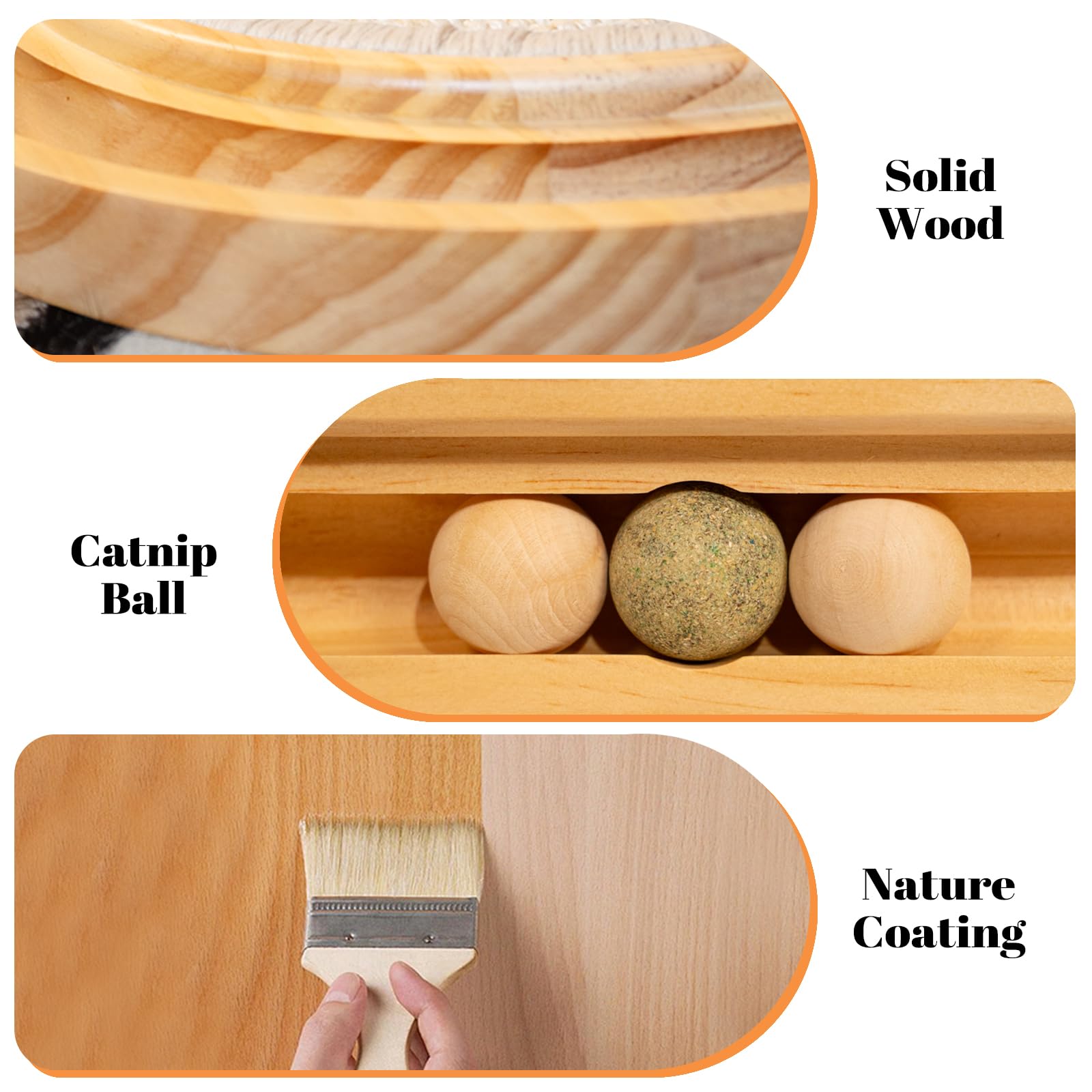 CHEERHOME PETS wood frame base provides stable, wobble-free play session.
