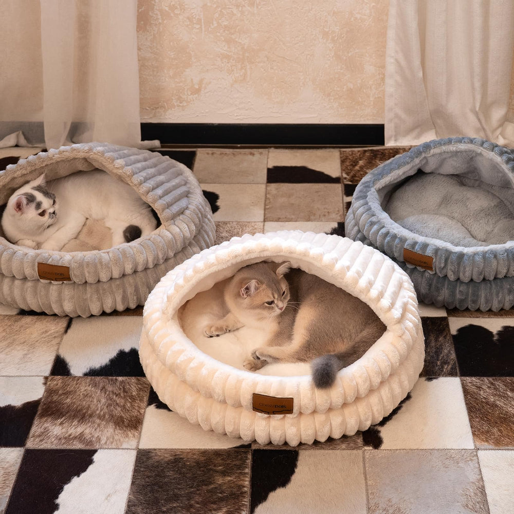 CHEERPALS cat bed cushion removal for easy washing.