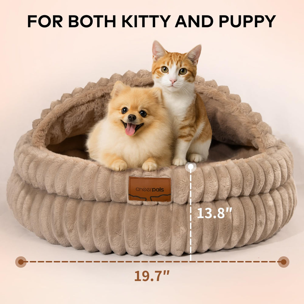 CHEERPALS cat bed washable cushion simplifies cleaning and care.