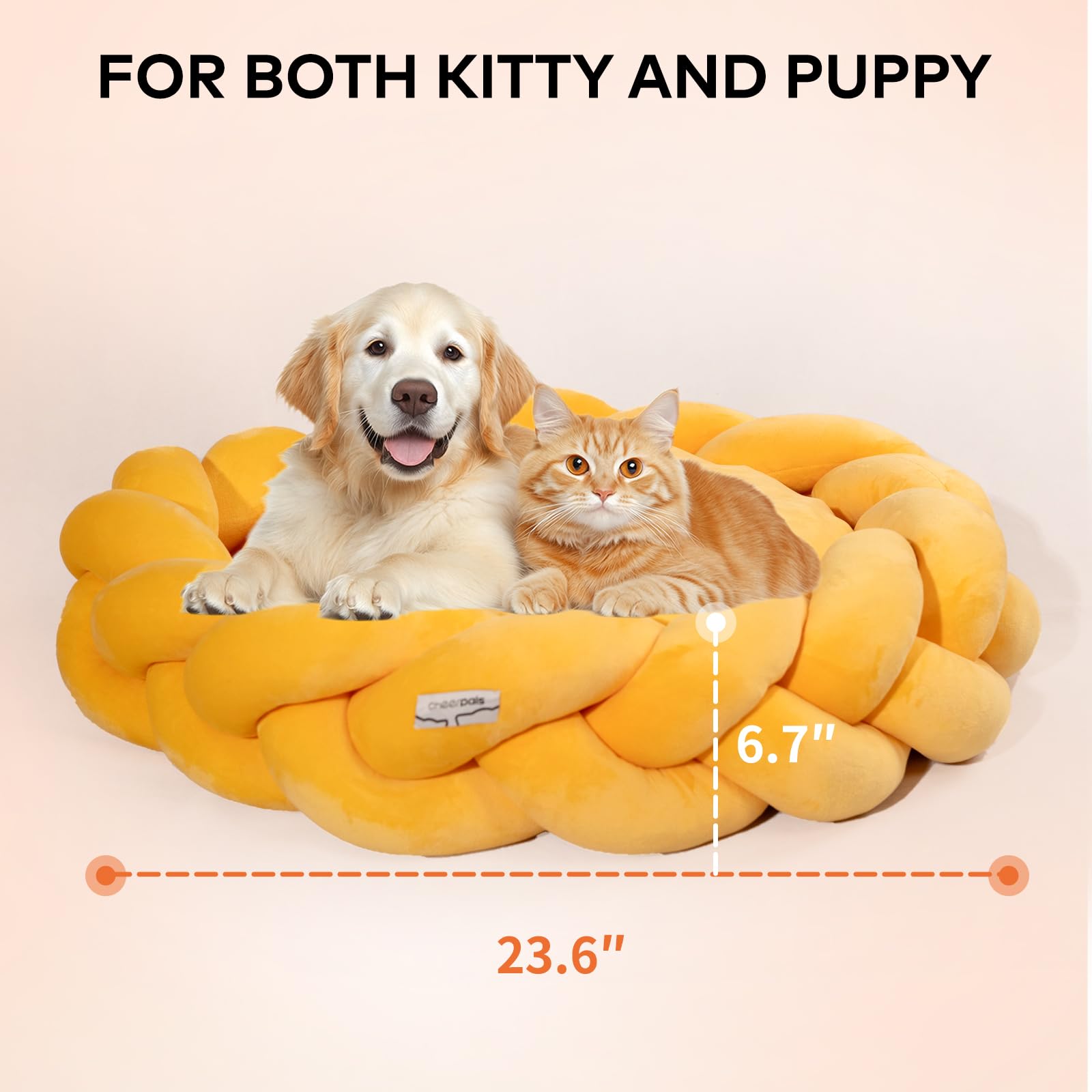 CHEERPALS machine-washable cushion and bed simplify care while maintaining softness