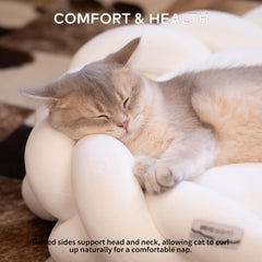 CHEERPALS weave cat bed non-slip base keeps the bed secure.