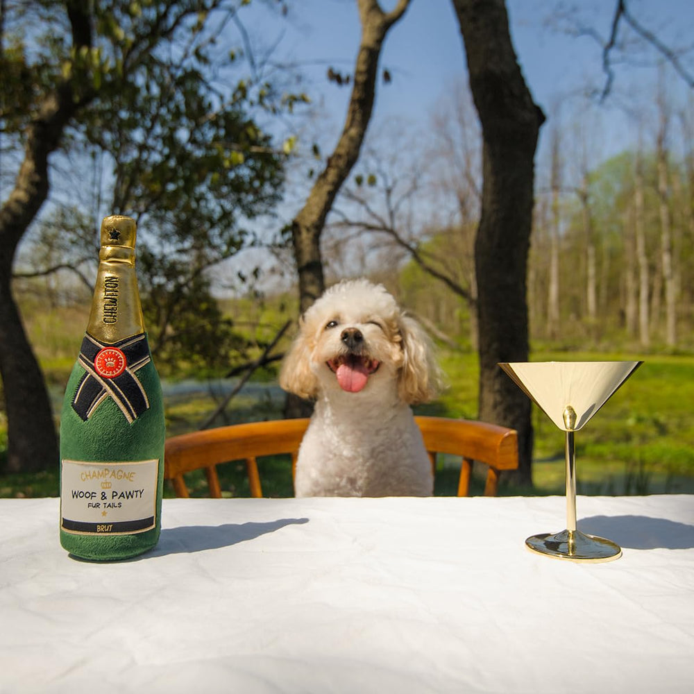 CHEWFFON Juguete botella champán para todas las razas y juegos
