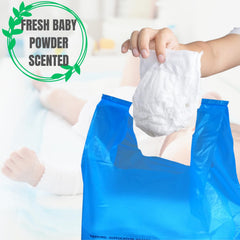 CHEFNENO easy-tie-handles-diaper-bags convenient closures trap odors securely.