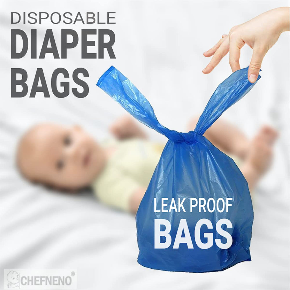 CHEFNENO light-baby-powder-scent bags help neutralize odors after diaper changes.