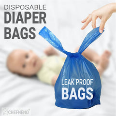 CHEFNENO light-baby-powder-scent bags help neutralize odors after diaper changes.