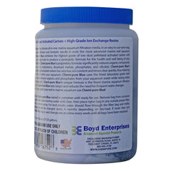 Chemi-Pure Blue filtration media in-use inside an aquarium filter supporting stable pH and clearer water.