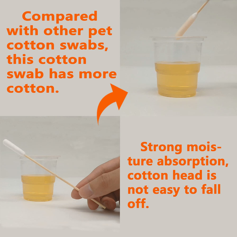Chenchenchen bamboo-material swabs with soft cotton heads for gentle makeup and cleaning