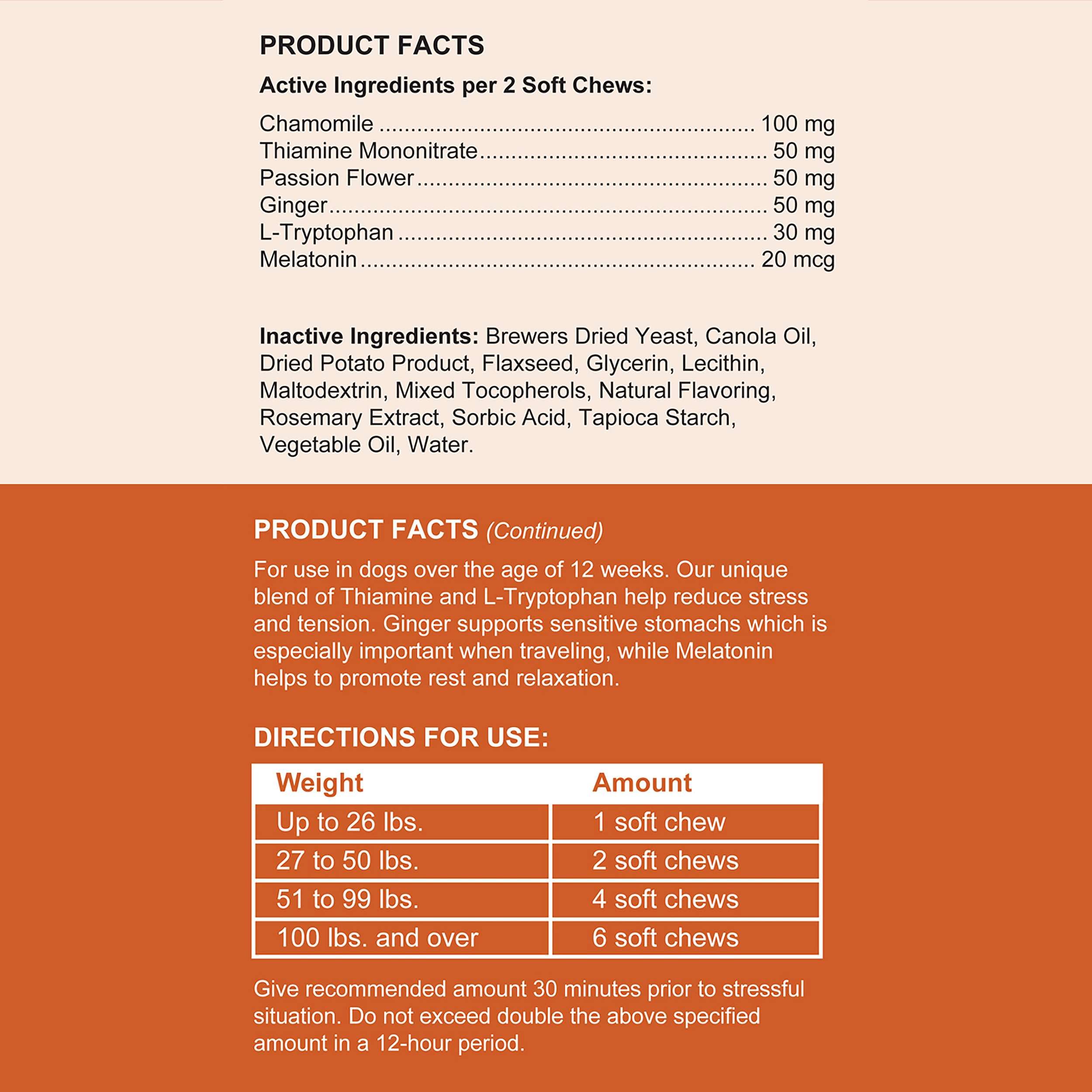 Chicken-flavored Chew + Heal Labs Calming Chews appealing to dogs during vet visits