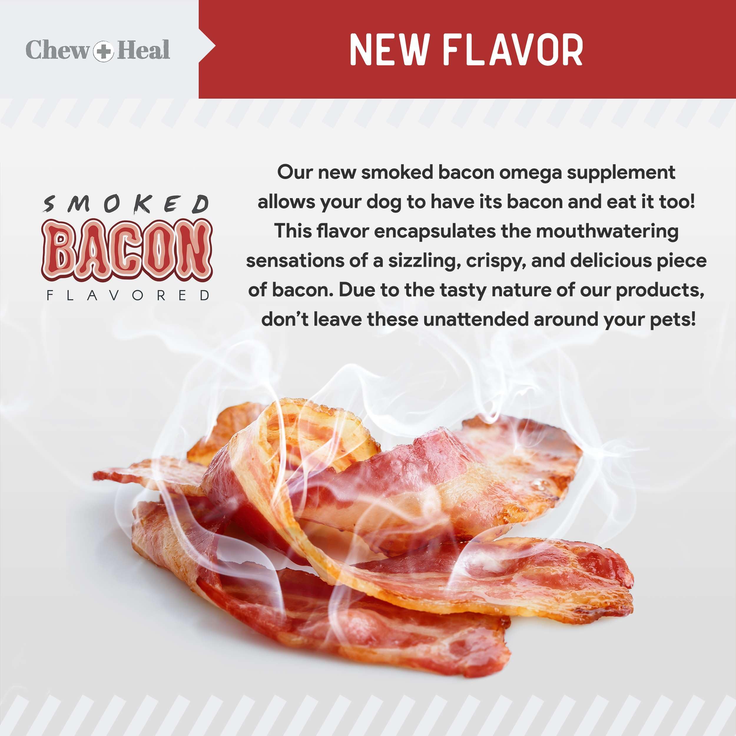 Chew + Heal Labs made-in-usa label packaging indicates American-made quality.
