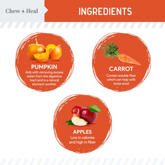 Chew + Heal Labs Organic Pumpkin Powder scoop enhances precise serving for every dog size.