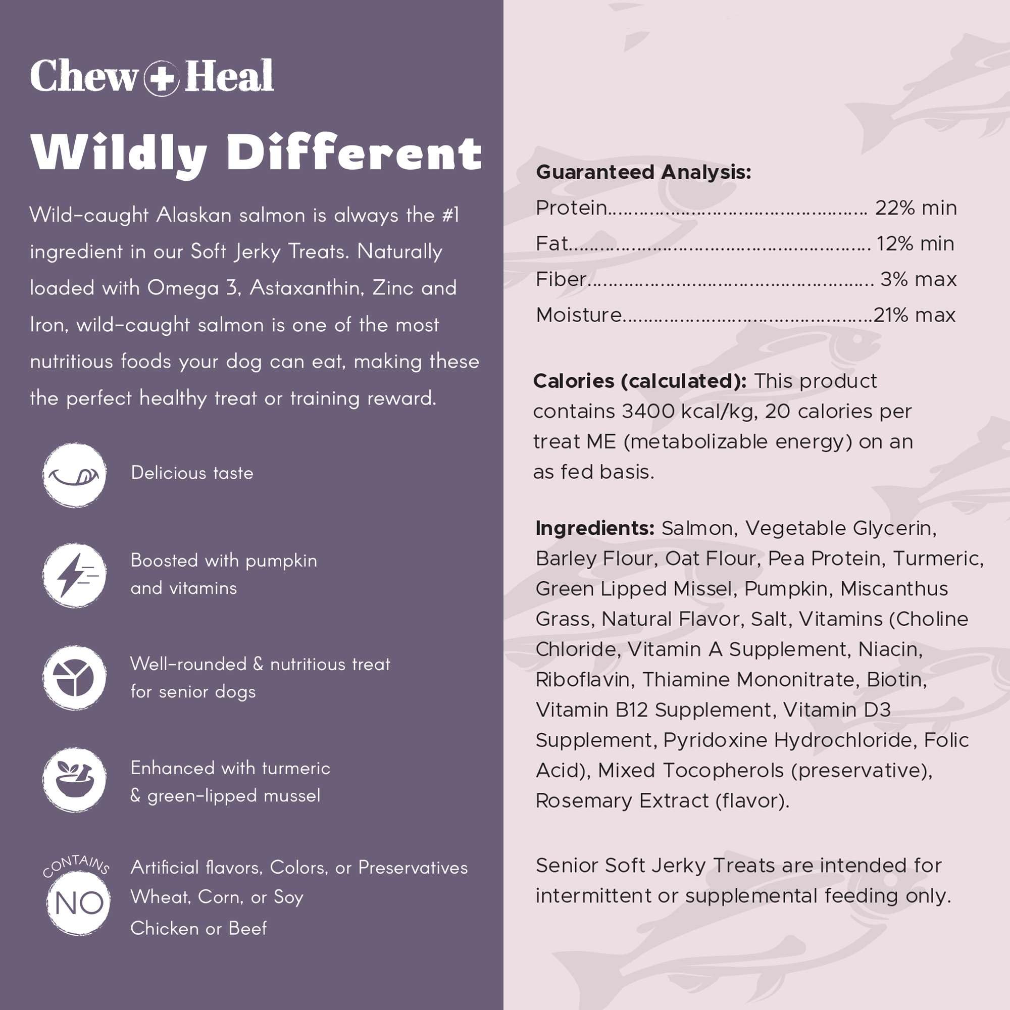 Chew + Heal Labs packaging-two-pack image communicates value and convenient bulk option.