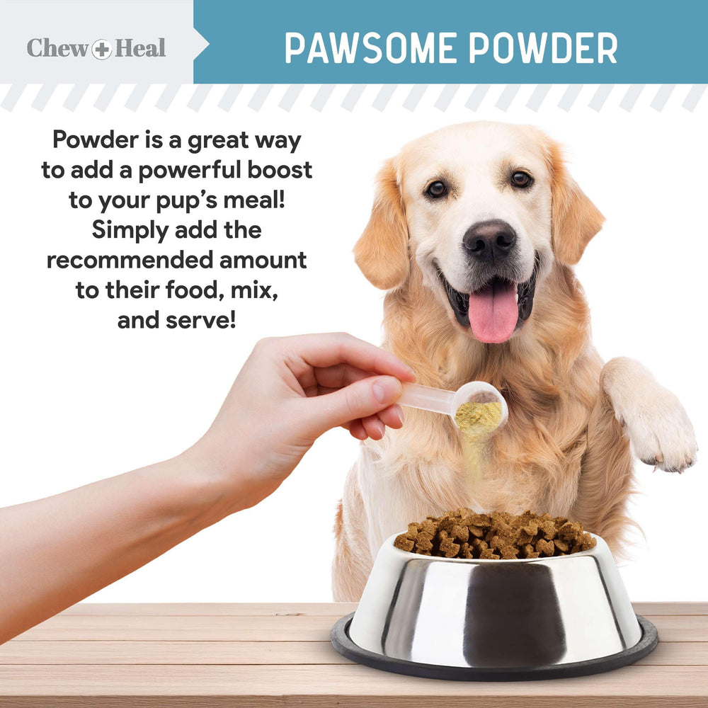 Chew + Heal Labs probiotic blend promotes gut health and digestion.