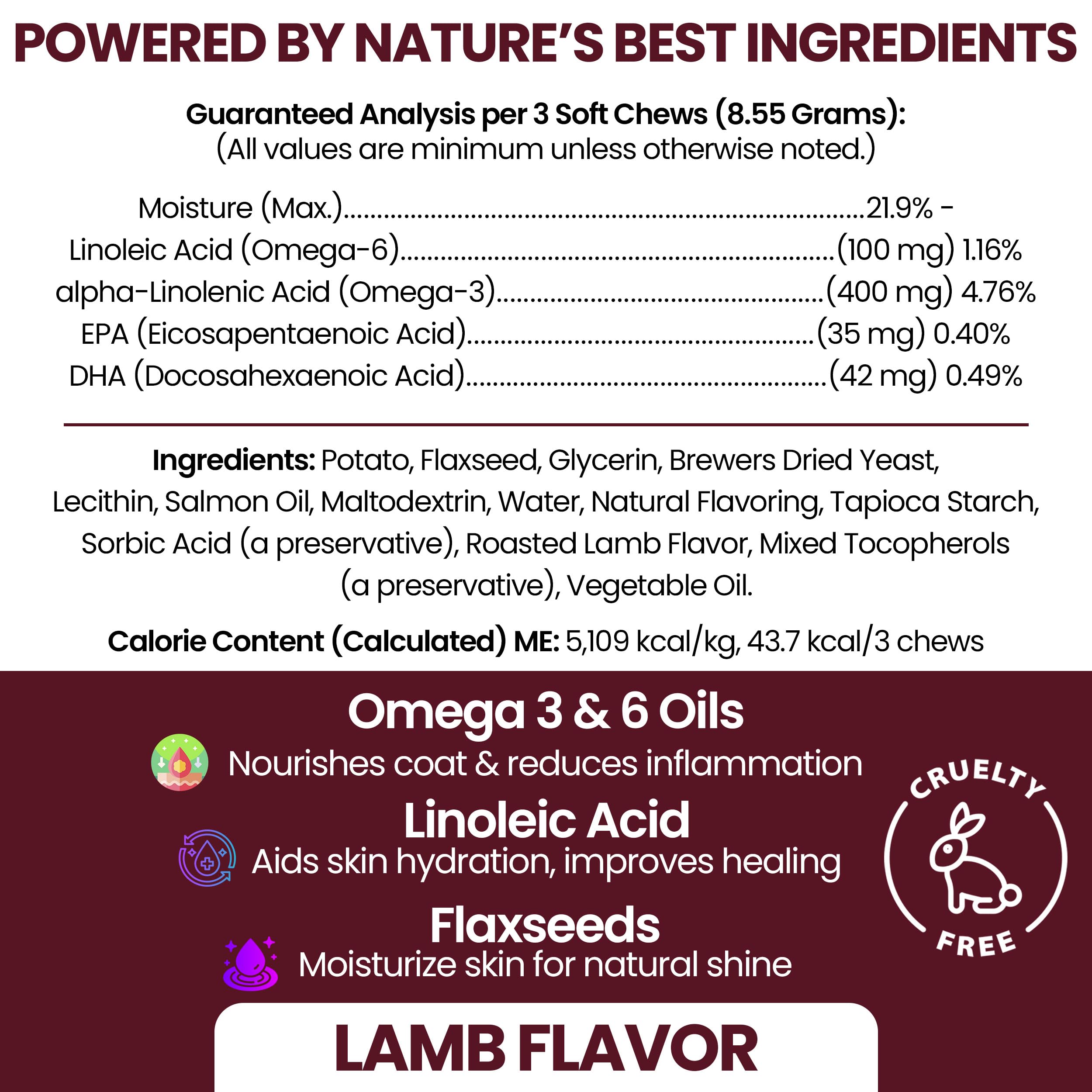 Chew + Heal Labs soft chews show palatable texture for daily skin care