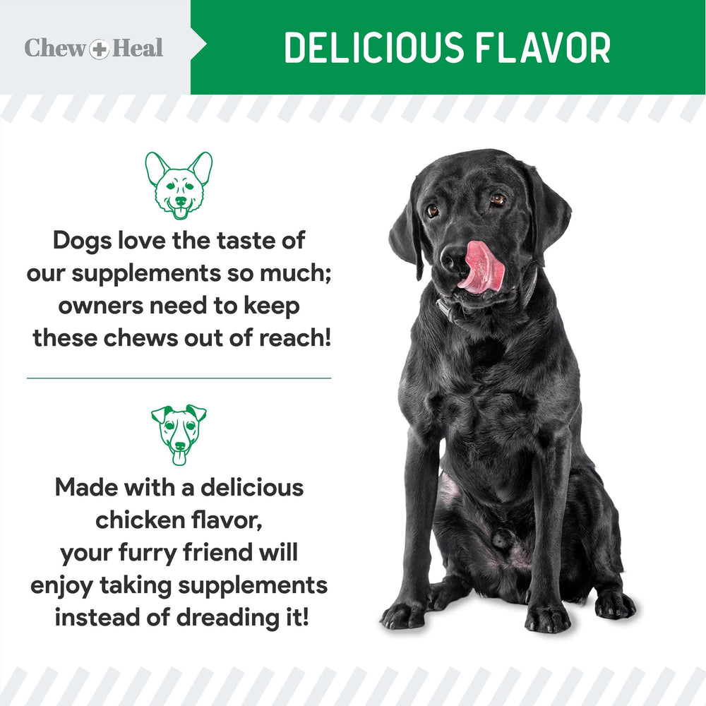 Chew + Heal Labs yucca and protease help odor reduction in waste.