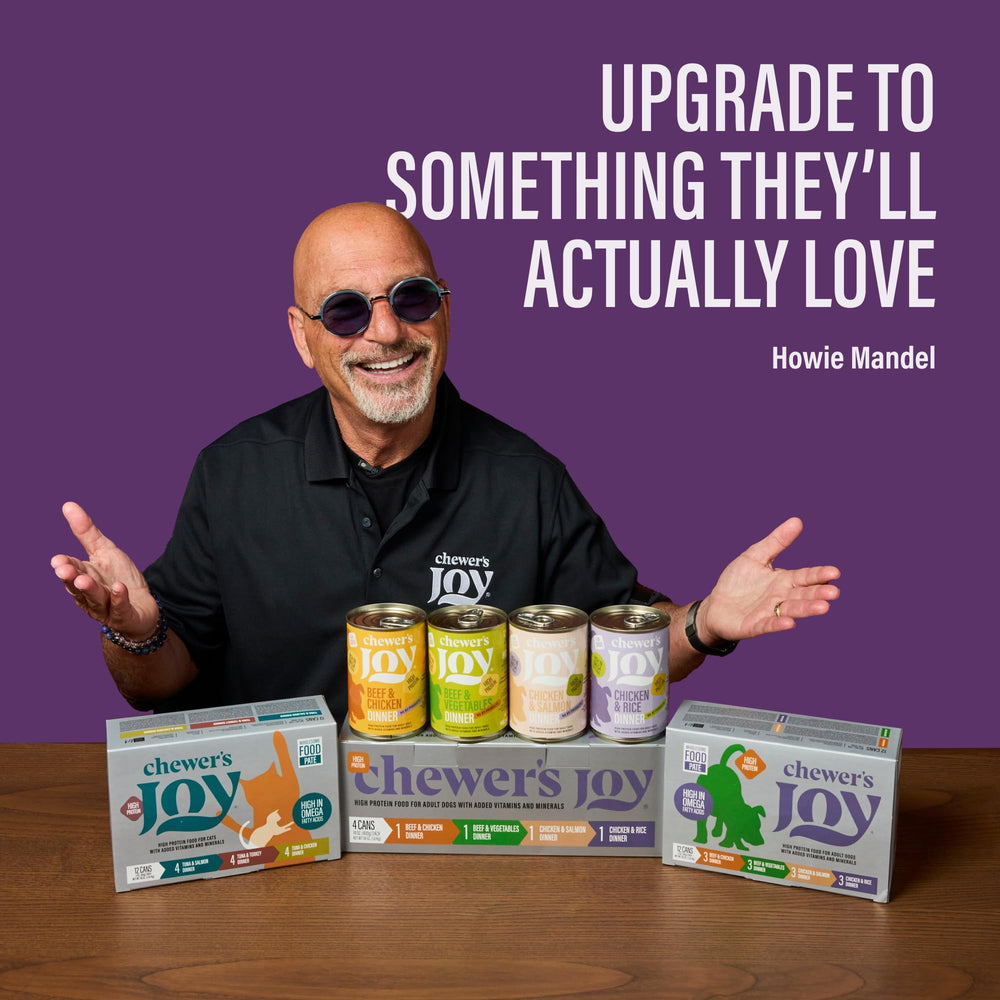 Chewer's Joy 12-can packaging—value multi-pack for busy households