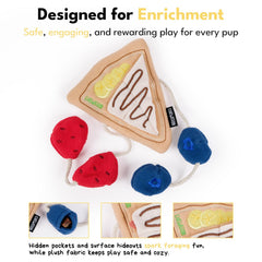 CHEWFFON Dog Crepe Toy treat pockets encourage foraging and slow feeding
