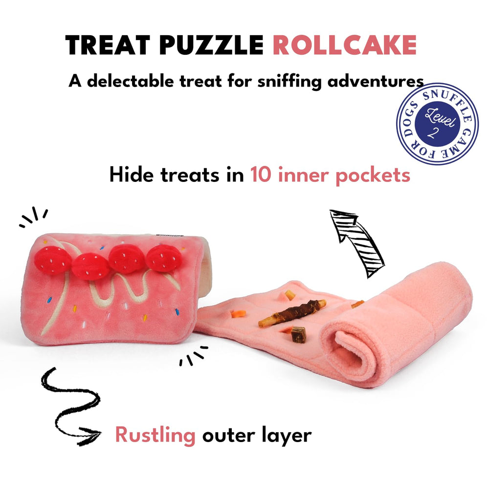CHEWFFON dog puzzle toy crinkle-top close-up to spark foraging and curiosity.