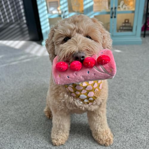 CHEWFFON dog puzzle toy size image shows dimensions 7.08 x 3.35 x 4.9 inches.
