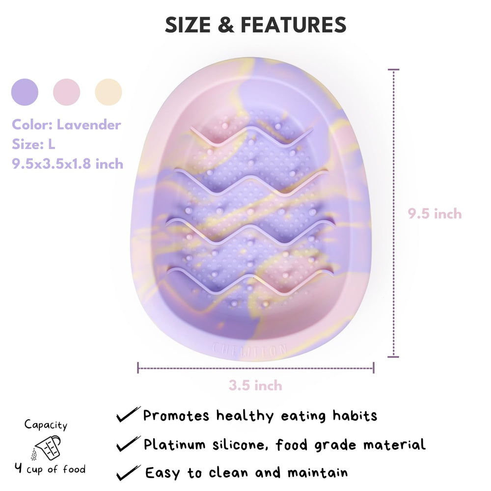 CHEWFFON massage-dots-design highlights extended mealtime and licking.