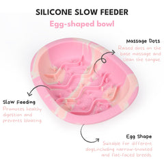 CHEWFFON silicone slow-feeder bowl shows durable material