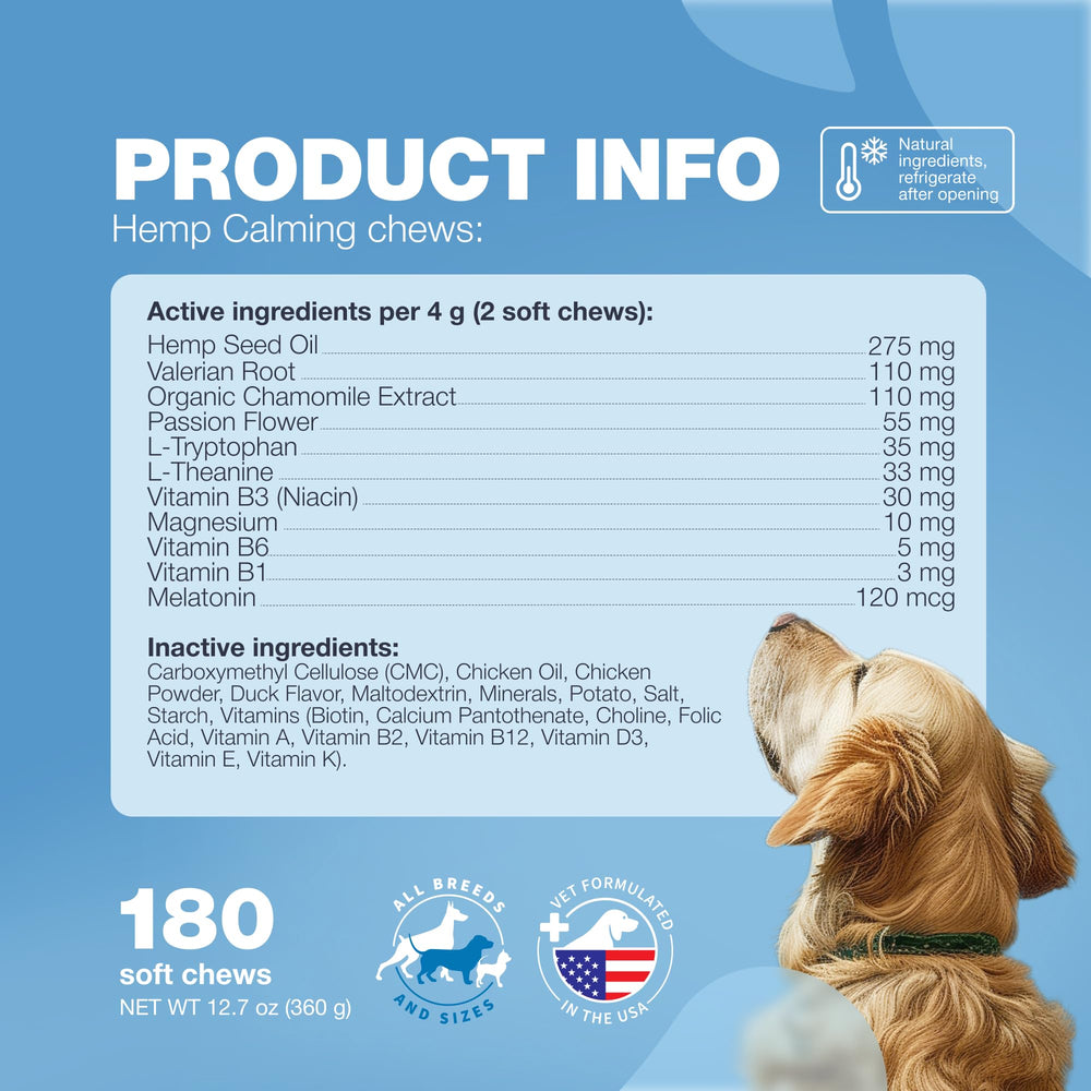 CHEWIA travel-friendly calming chews for road trips and vet visits