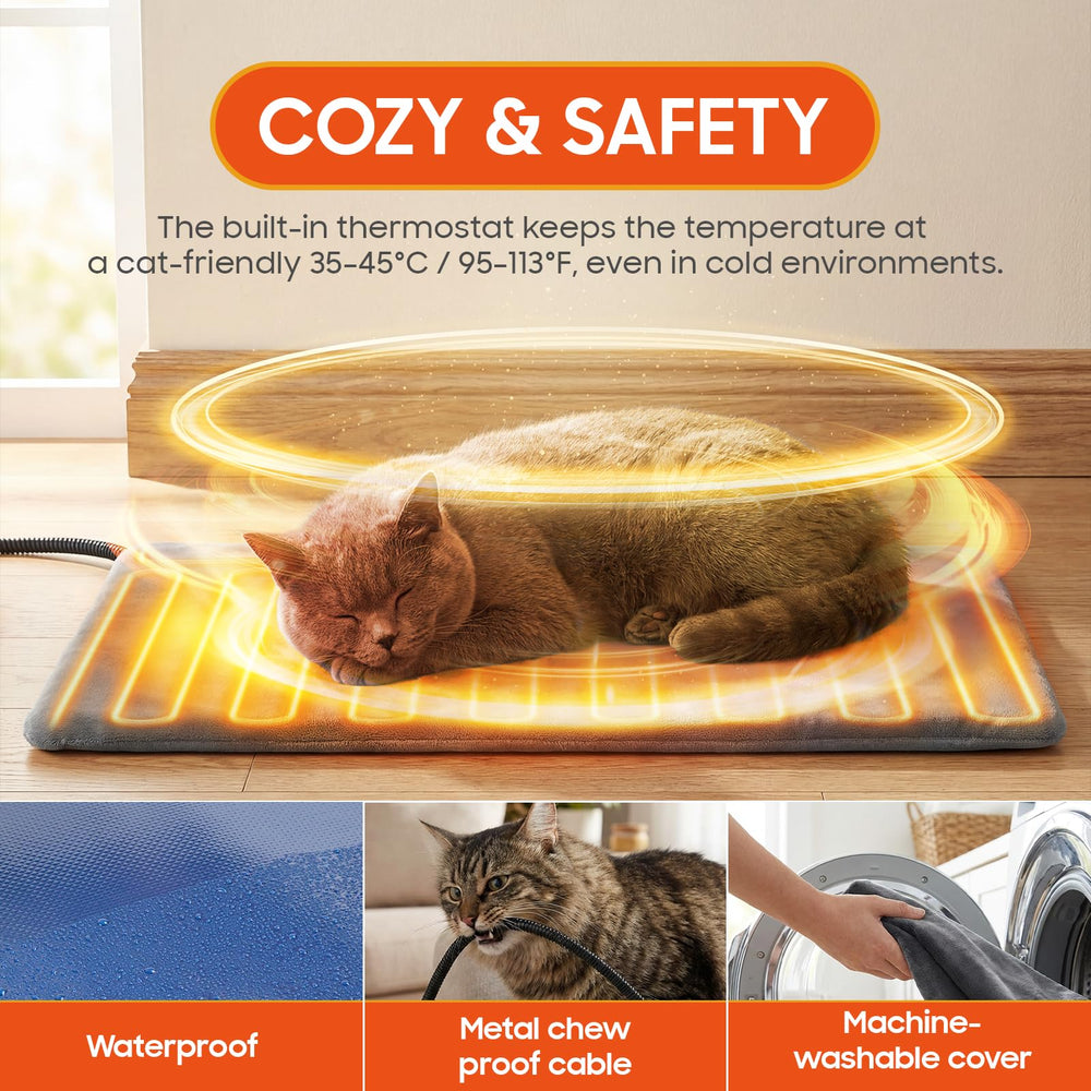 Chewlish outdoor cat shelter with extended eaves provides rain protection.