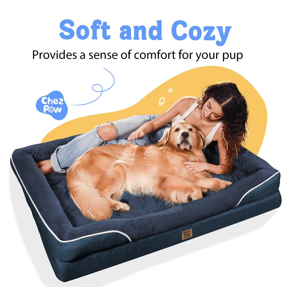 Chez Paw anti slip bottom XL bed keeps bed stable on hard floors